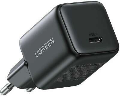 Зарядное устройство UGREEN X513 (65007) 30W USB-C GaN Fast Charger EU. Цвет: черный