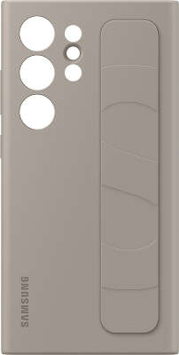 Чехол (клип-кейс) Samsung для Samsung Galaxy S24 Ultra Standing Grip Case S24 Ultra серо-коричневый (EF-GS928CUEGRU)