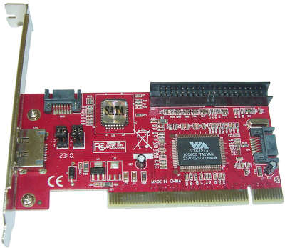Контроллер PCI - 3xSATA + IDE (RAID VIA6421) OEM