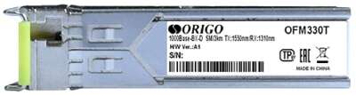ORIGO OFM330T/10KM/A1A WDM SFP-трансивер, 1000Base-BX-D (Simplex LC), TX: 1550нм, RX: 1310нм, одномод, до 10км