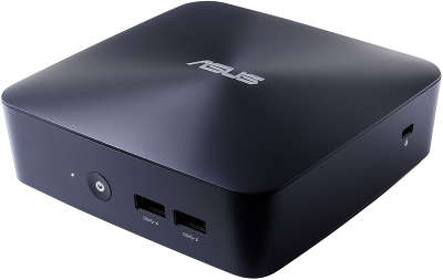 Неттоп Asus VivoMini UN65U-M045Z slim i3-7100U/4/500/HDG620/WF/BT/W10, темно-синий