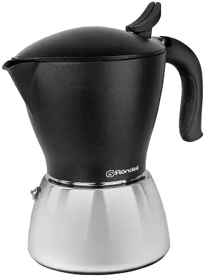 Кофеварка гейзерн. Rondell Melange RDS-1304 0.45л нерж.сталь серый