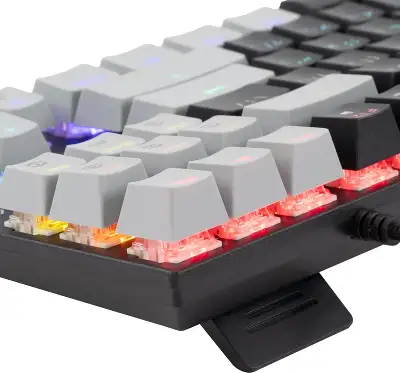 Клавиатура Оклик K600X механическая черный/серый USB Multimedia for gamer LED