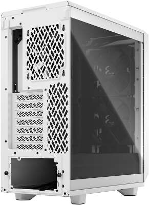 Корпус Fractal Design Meshify 2 Compact Clear Tempered Glass, белый, ATX, Без БП (FD-C-MES2C-05)
