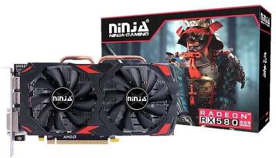Видеокарта Ninja (Sinotex) RX580 8GB GDDR5 256bit 2xDP HDMI 2FAN RTL