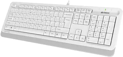 Клавиатура + мышь A4Tech Fstyler F1010 клав:белый/серый мышь:белый/серый USB Multimedia (F1010 WHITE)