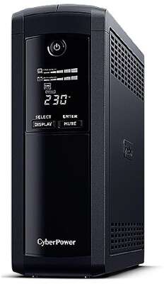 CyberPower VP1600EILCD ИБП {Line-Interactive, Tower, 1600VA/960W USB/RS-232/RJ11/45  (4 + 4 IEC С13), 12В/9 Ач х 2}