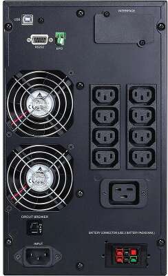 PowerCom Macan MAC-2000 ИБП {On-Line, 2000VA/2000W, Tower, IEC, LCD, Serial+USB, SNMPslot, подкл. доп. батарей} (1034862)