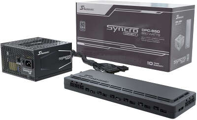 Корпус SEASONIC SYNCRO Q704 PLATINUM, черный, ATX, 850W (SYNCRO DPC-850 (SSR-850FB)