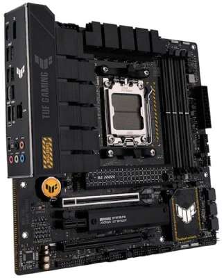 ASUS TUF GAMING B650M-PLUS (Socket AM5, ATX, 4xDDR5(128GB), DP/HDMI, 2xPCIe 4.0x16/2xPCIe 4.0, 1xLAN (2.5GbE), 4xSATA 6Gb/s, 3xM.2, 1xType-C, 3xUSB 3.2, 4xUSB 2.0)