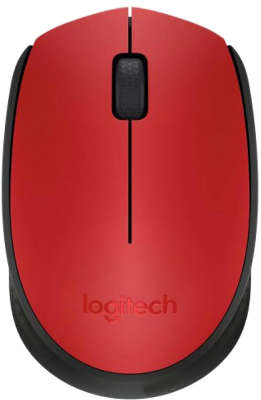 Мышь беспроводная Logitech Wireless Mouse M171 Red USB (910-004641)