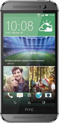 Смартфон HTC One M8 Dual Sim, Grey (99HZV013-00)