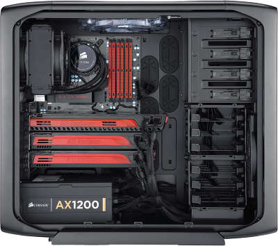 Корпус MiddleTower Corsair CC600T Black, ATX, без БП
