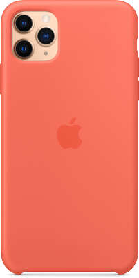 Силиконовый чехол для iPhone 11 Pro Max Apple Silicone Case, Clementine Orange [MX022ZM/A]