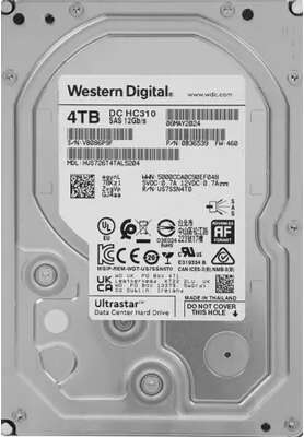 4Tb WD Ultrastar DC HC310 (HUS726T4TAL5204) {SAS 12Gb/s, 7200 rpm, 256mb buffer, 512E SE, 3.5