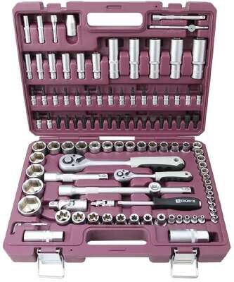 Thorvik TS108 Набор инструмента универсальный 1/4", 1/2"DR, 108 предметов
