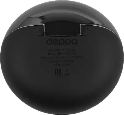 Гарнитура вкладыши Deppa Air Onyx черный беспроводные bluetooth в ушной раковине (44208)