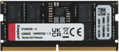 Память Kingston FURY DDR5 SO DIMM 16Gb PC38400 4800MHz CL38 1.1V (KF548S38IB-16)