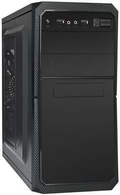 Корпус Minitower ExeGate BA-202 (mATX, без БП, 2*USB, аудио, черный)