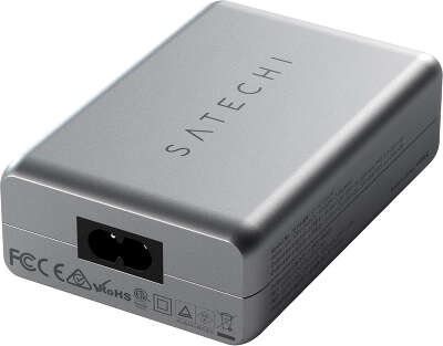 Блок питания Satechi Compact Charger GaN 2xUSB-C 100W/USB 12W, Space Grey [ST-TC100GM-EU]
