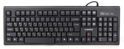 Клавиатура Gembird KB-8354U-BL { USB, черный, 104 клавиши, кабель 1,45м }