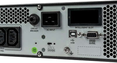 ИБП Systeme Electric Smart-Save Online SRV 2000 ВА, конвертируемый форм-фактор 4U, 230 В, 6 розеток IEC C13, SmartSlot, LCD, USB HID, версия с возможностью увеличения времени автономии, 2 кор.