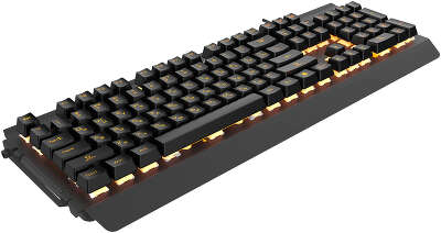 Игровая клавиатура HIPER GK-5 PALADIN чёрная (USB, Янтарная подсветка, Влагозащита)