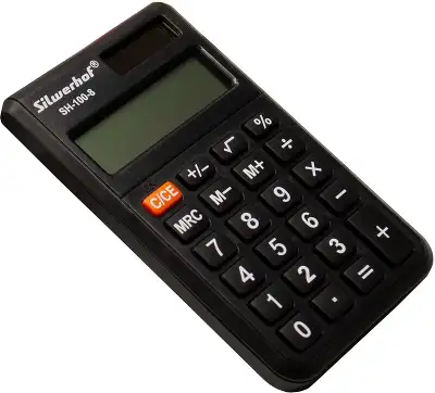 Калькулятор карманный Silwerhof SH-100-8 черный 8-разр.