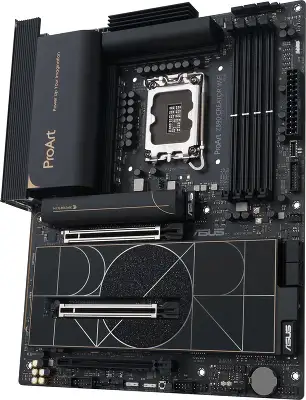 Материнская плата Asus PROART Z890-CREATOR WIFI Soc-1851 Intel Z890 4xDDR5 ATX AC`97 8ch(7.1) 1 x 10Gigabit + 1 x 2.5Gigabit RAID+HDMI+DP