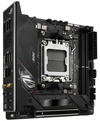 Материнская плата ASUS ROG STRIX B650E-I GAMING WIFII, AM5, B650, 2*DDR5, 2*SATA, 2*M.2, 4*USB 3.2, 2*USB 2.0, Type-C, 1*PCIx16, HDMI, mITX; 90MB1BI0-M0EAY0