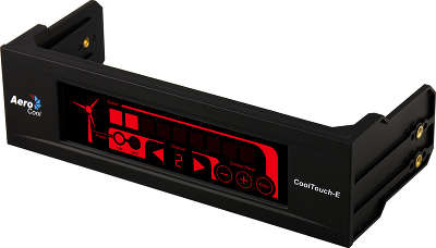 Контроллер вентиляторов Aerocool Cool Touch-E, чёрный , сенсорный, до 4-х вентиляторов, до 20Вт каждый.