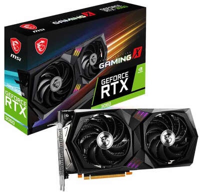 Видеокарта MSI PCI-E 4.0 RTX 3060 GAMING X 12G NVIDIA GeForce RTX 3060 12Gb 192bit GDDR6 1837/15000 HDMIx1 DPx3 HDCP Ret