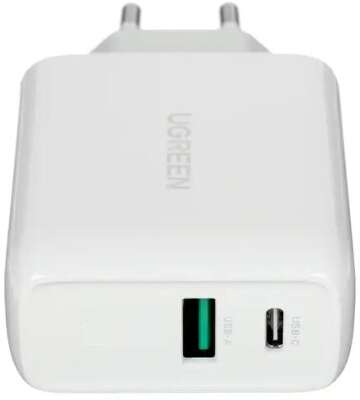 Зарядное устройство UGREEN CD170 (60468) 38W USB-C Wall Charger EU. Цвет: белый