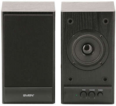 Колонки Sven SPS-607 2.0 черный 6Вт
