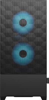 Корпус Fractal Design Pop Air RGB Cyan, черный/голубой, ATX, Без БП (FD-C-POR1A-02)