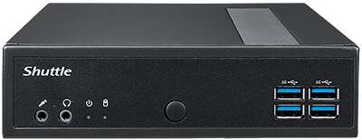 Платформа системного блока с ЦПУ Shuttle DL30N Intel N100 Fanless PC, DDR5 SODIMM Max.16GB, no SSD, no wifi, Support 3x independent display