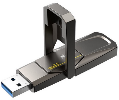 Носитель информации Netac US5 128GB USB3.2+TypeC Solid State Flash Drive, up to 550MB/500MB/s