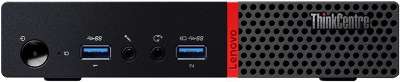 Компьютер Lenovo ThinkCentre M700 TINY slim i3-6100T/4/SSHD128/HDG530/WiFi/BT/W10P/Kb+Mouse, черный
