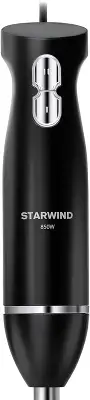 Блендер погружной Starwind SBP2200 850Вт черный/серебристый