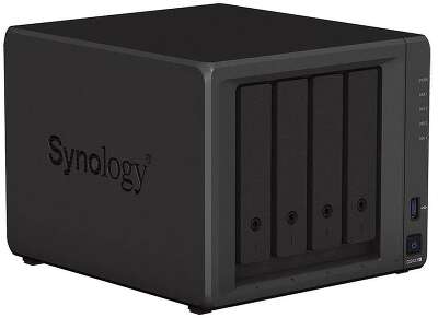 Synology DS923+ Сетевое хранилище C2GhzCPU/4Gb(upto8)/RAID0,1,10,5,6/up to 4hot plug HDDs SATA(3,5' or 2,5')(up to 9 with DX517)/2xUSB3.0/2GigEth/iSCSI/2xIPcam(up to 40)/1xPS/3YW