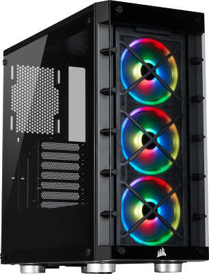 Корпус Corsair iCUE 465X RGB, черный, ATX, Без БП (CC-9011188-WW)