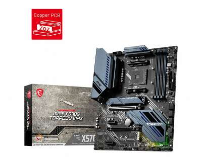 Материнская плата ATX LGAAM4 MSI MAG X570S TORPEDO MAX