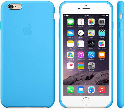 Силиконовый чехол для iPhone 6 Plus/6S Plus Apple Silicone Case, Blue [MGRH2ZM/A]