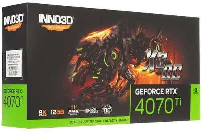 Видеокарта Inno3D NVIDIA nVidia GeForce RTX 4070Ti X3 OC 12Gb DDR6X PCI-E HDMI, 3DP