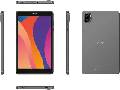 Планшет Digma Optima 8430E 4G T606 (1.6) RAM4Gb ROM64Gb 8" IPS 1280x800 4G Android 14 серый 5Mpix 2Mpix BT WiFi microSD 128Gb 4000mAh