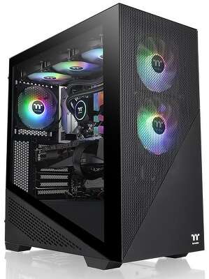 Корпус Thermaltake Divider 370 TG ARGB/Black CA-1S4-00M1WN-00 /Win/SPCC/Tempered Glass*1/120mm ARGB PWM Fan*3