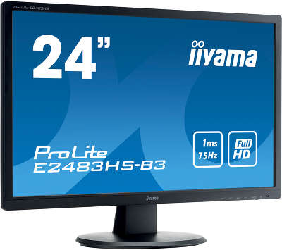 Монитор Iiyama 24" ProLite E2483HS-B3 черный TN