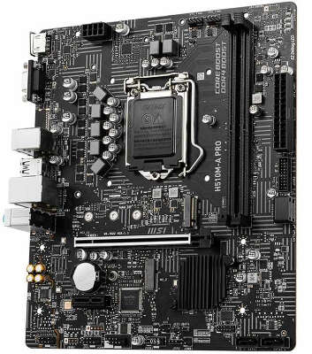 Материнская плата MSI H510M-A PRO Soc-1200 Intel H510 2xDDR4 mATX AC`97 8ch(7.1) GbLAN+VGA+HDMI