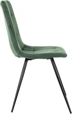 Стул для дома Бюрократ CH-K1 зеленый Holland 30 металл черный на ножках (CH-K1_1/HL30)