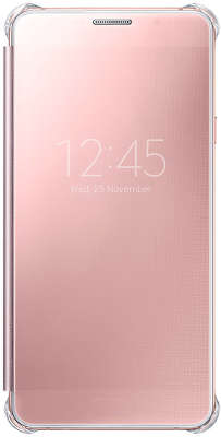 Чехол-книжка Samsung для Samsung Galaxy A7 Clear View Cover A710, розовое золото (EF-ZA710CZEGRU)